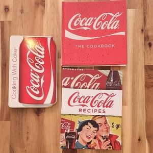 Set Of THREE Coca-Cola Hardcover Cookbooks - Brand New!